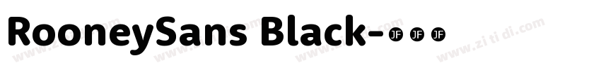 RooneySans Black字体转换